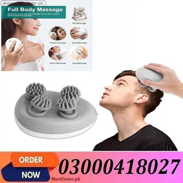 Electric Scalp Massager With 4 Clusters 